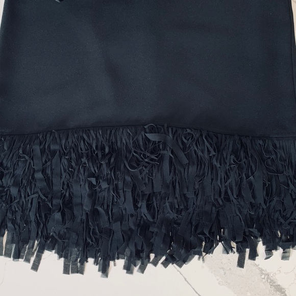Banana Republic Black Fringe Bottom Dress 2 - Picture 4 of 5